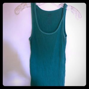 Teal ribbed tank